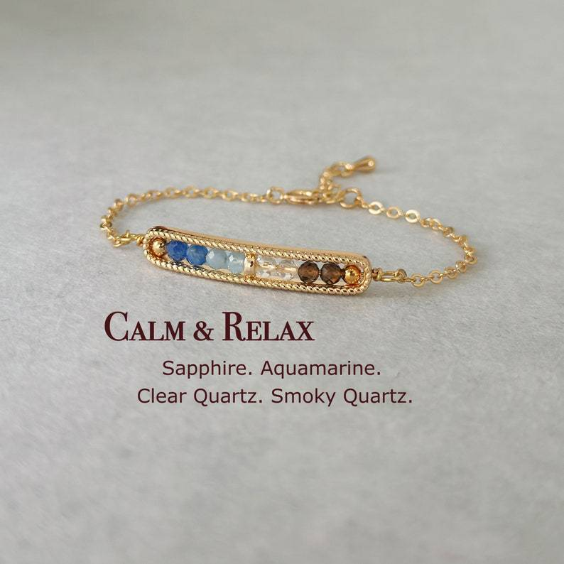 Dainty 3mm Emotional Balance Money Love Bracelet Healing Crystal Strawberry Quartz Citrine, Rose Quartz 3mm crystal Bracelet Gift For Her Christmas Gift