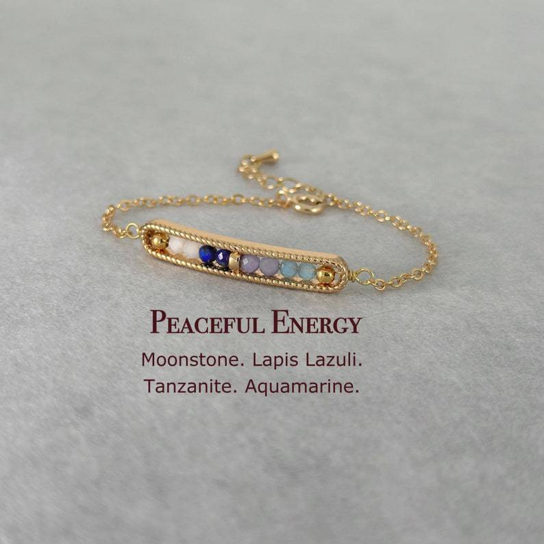 Dainty 3mm Emotional Balance Money Love Bracelet Healing Crystal Strawberry Quartz Citrine, Rose Quartz 3mm crystal Bracelet Gift For Her Christmas Gift