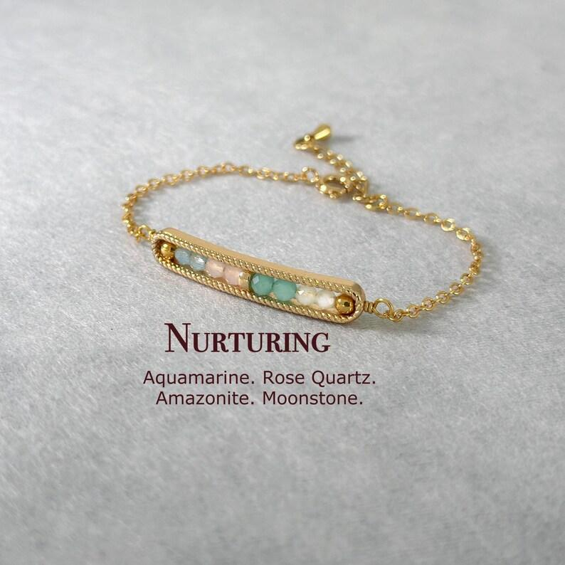 Dainty 3mm Emotional Balance Money Love Bracelet Healing Crystal  Strawberry Quartz Citrine, Rose Quartz 3mm crystal Bracelet Gift For Her Christmas Gift
