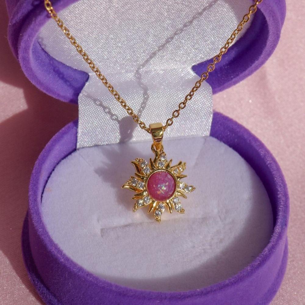 [HOT] Spining Sunflower Opal Jewerly Gift Sets Wonderful Australia Natural Opal Stone for Decoration,2024 Best Gift to Yourself, Family or Friends